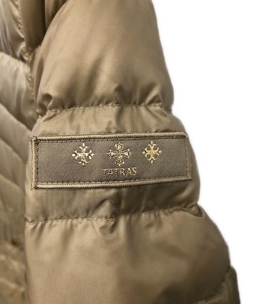 TATRAS（タトラス）TATRAS (タトラス) ノーカラーダウンジャケット／NO COLLAR DOWN JACKET ベージュ サイズ:03の古着・服飾アイテム