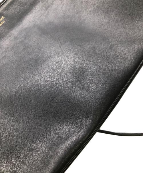 CELINE（セリーヌ）CELINE (セリーヌ) トリオラージクロスボディバッグ／TRIO LARGE CROSS BODY ブラックの古着・服飾アイテム