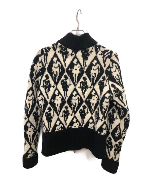 stefancooke（ステファンクック）stefancooke (ステファンクック) ドライバーズニット／DRIVERS KNIT ベージュ×ブラック サイズ:mの古着・服飾アイテム