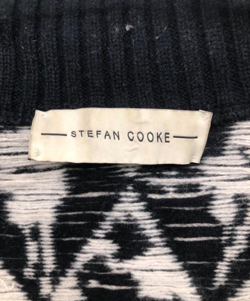 stefancooke（ステファンクック）stefancooke (ステファンクック) ドライバーズニット／DRIVERS KNIT ベージュ×ブラック サイズ:mの古着・服飾アイテム