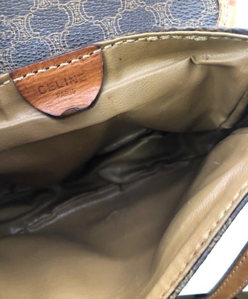 CELINE（セリーヌ）CELINE (セリーヌ) マカダム ショルダーバッグ／MACADAM SHOULDER BAG ブラウンの古着・服飾アイテム