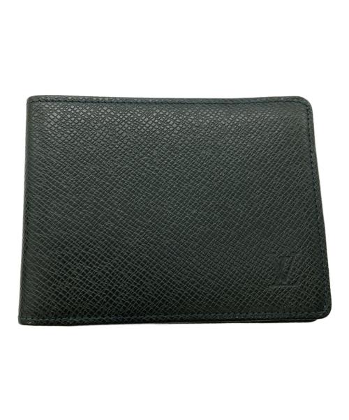 LOUIS VUITTON（ルイ ヴィトン）LOUIS VUITTON (ルイ ヴィトン) タイガ・ポルトビエ6カルトクレディ／TAIGA PORTOBIER 6 CARTE CREDIT グリーンの古着・服飾アイテム