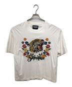 MAISON SPECIALメゾンスペシャル）の古着「ジャガー刺繍プライムオーバーTシャツ／JAGAR EMBROIDERY PRIME OVER T-SHIRT」｜ホワイト