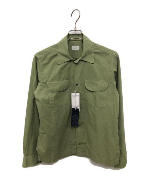 Bagutta（バグッタ）Bagutta (バグッタ) Brilla per il gusto (ブリッラ ペル イルグースト) 別注 HOW オープンカラー シャツ グリーン サイズ:ＸＳ 未使用品の古着・服飾アイテム
