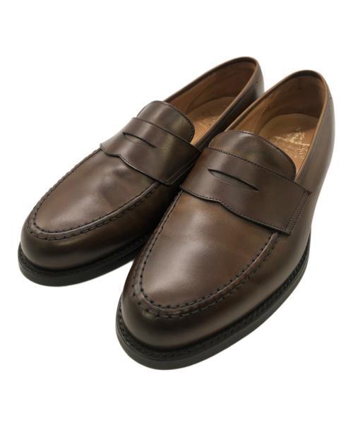 Crockett & Jones（クロケット＆ジョーンズ）Crockett & Jones (クロケット＆ジョーンズ) コインローファー／COIN LOAFER ブラウン サイズ:7の古着・服飾アイテム