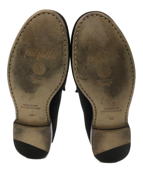 POLPETTA（ポルペッタ）POLPETTA (ポルペッタ) スエード ストラップローファー／SUEDE STRAP LOAFER ブラウン サイズ:40の古着・服飾アイテム