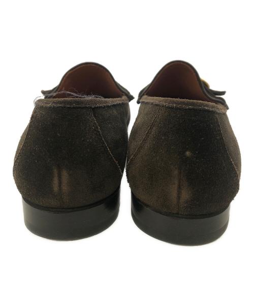 POLPETTA（ポルペッタ）POLPETTA (ポルペッタ) スエード ストラップローファー／SUEDE STRAP LOAFER ブラウン サイズ:40の古着・服飾アイテム