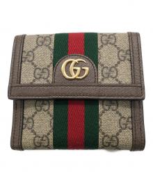 GUCCI（グッチ）の古着「フレンチフラップウォレット／FRENCH FLAP WALLET」｜ベージュ