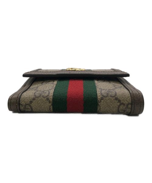 GUCCI（グッチ）GUCCI (グッチ) フレンチフラップウォレット／FRENCH FLAP WALLET ベージュの古着・服飾アイテム