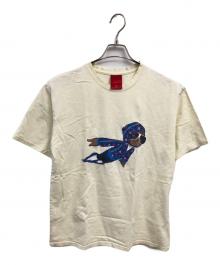 SWAGGER×Lupe Fiasco（スワッガー）の古着「ルーペ・フィアスコ 2007 ジャパンツアーTシャツ"スーパースター"／Lupe Fiasco 2007 JAPAN TOUR T-SHIRT"SUPER STAR"」｜イエロー