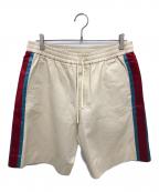 GUCCIグッチ）の古着「サイドラインショートパンツ／SIDE LINE SHORT PANTS」｜ベージュ