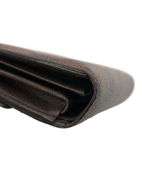 LOUIS VUITTON（ルイ ヴィトン）LOUIS VUITTON (ルイ ヴィトン) ダミエ ポルトフォイユ・アレクサンドラ／Ⅾ’AMIER PORTEFEUILLE ALEXANDRA ブラウンの古着・服飾アイテム