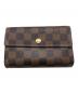 LOUIS VUITTON（ルイ ヴィトン）の古着「ダミエ ポルトフォイユ・アレクサンドラ／Ⅾ’AMIER PORTEFEUILLE ALEXANDRA」｜ブラウン