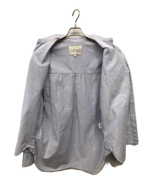 STUDIO NICHOLSON（スタジオ ニコルソン）STUDIO NICHOLSON (スタジオ ニコルソン) ストライプオックスフォードボタンダウンシャツ／STRIPE OXFORD BUTTON DOWN SHIRT スカイブルー サイズ:Sの古着・服飾アイテム