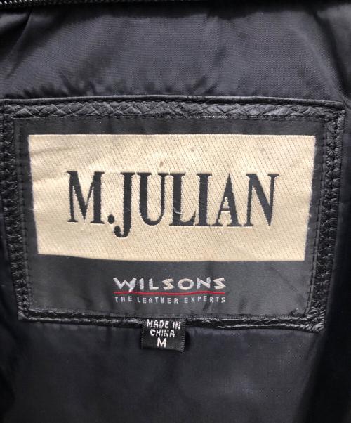 wilsons leather（ウィルソンズレザー）wilsons leather (ウィルソンズレザー) レザージャケット／LEATHER JACKET ブラック サイズ:SIZE Mの古着・服飾アイテム