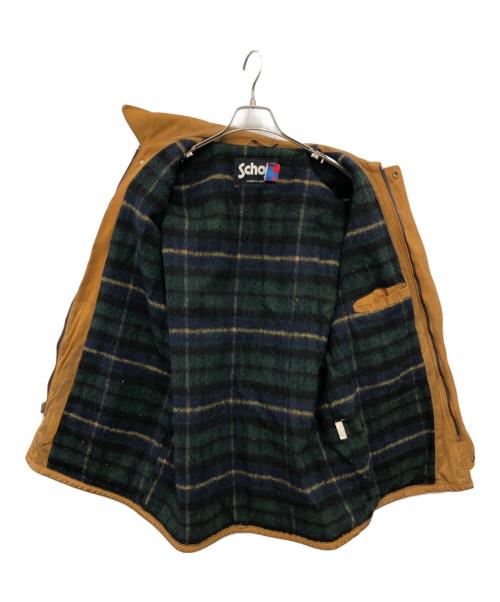 Schott（ショット）Schott (ショット) 90s～ ヌバックレザーコート／90'S～ NUBUCK LETHER COAT イエロー サイズ:38の古着・服飾アイテム