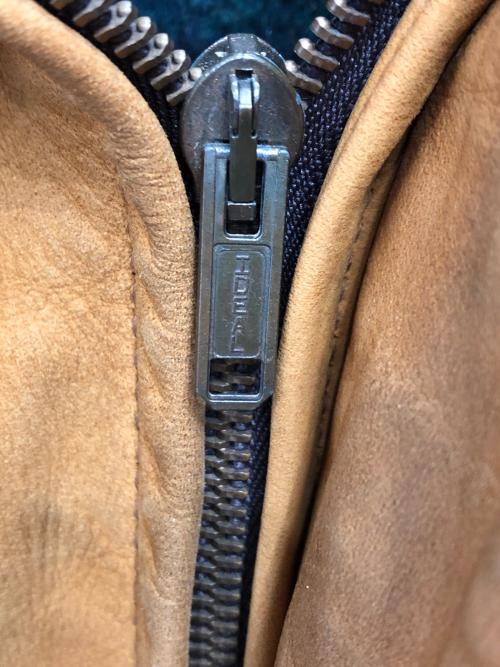 Schott（ショット）Schott (ショット) 90s～ ヌバックレザーコート／90'S～ NUBUCK LETHER COAT イエロー サイズ:38の古着・服飾アイテム