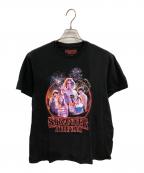 ストレンジャーシングスストレンジャーシングス）の古着「ストレンジャーシングス プリントTシャツ／STRANGER THINGS PRINT T-SHIRT」｜ブラック