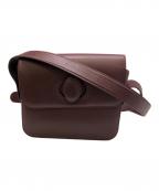 Cartierカルティエ）の古着「マストラインターンロックショルダーバッグ／MUST LINE TURN LOCK SHOULDER BAG」｜ボルドー