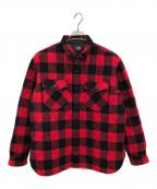 RRLダブルアールエル）の古着「バッファローチェックキルティングシャツジャケット／BUFFALO CHECK QUILTING SHIRT JACKET」｜レッド