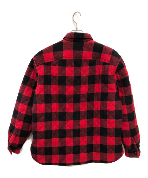 RRL（ダブルアールエル）RRL (ダブルアールエル) バッファローチェックキルティングシャツジャケット／BUFFALO CHECK QUILTING SHIRT JACKET レッド サイズ:SIZE XLの古着・服飾アイテム