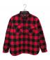 RRL（ダブルアールエル）の古着「バッファローチェックキルティングシャツジャケット／BUFFALO CHECK QUILTING SHIRT JACKET」｜レッド