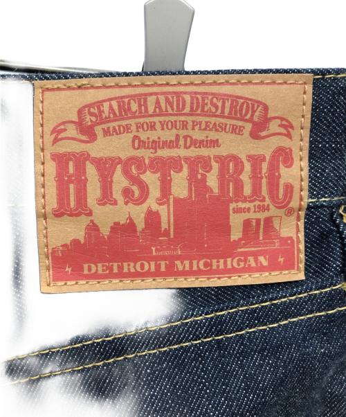 Hysteric Glamour（ヒステリックグラマー）Hysteric Glamour (ヒステリックグラマー) スタッズデザインストレートデニム／STUDS DESIGN STRAIGHT DENIM PANTS インディゴ サイズ:81cm(W32)の古着・服飾アイテム