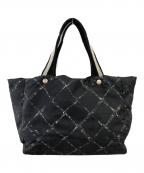 CHANELシャネル）の古着「トラベルライン トート／TRAVEL LINE TOTE」｜ブラック