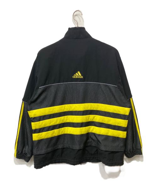 adidas（アディダス）adidas (アディダス) トラックジャケット ブラック×イエロー サイズ:Mの古着・服飾アイテム