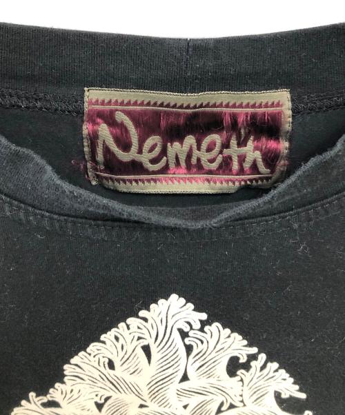 NEMETH（ネメス）NEMETH (ネメス) カットアウトロープ プリントTシャツ／CUT OUT ROPE PRINT T-SHIRT ブラック サイズ:FREEの古着・服飾アイテム