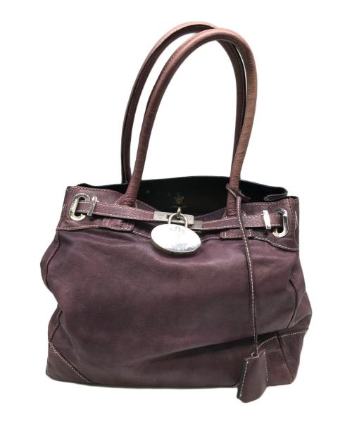 A.D.M.J.（エーディーエムジェイ）A.D.M.J. (エーディーエムジェイ) アクセソワ ドゥ マドモワゼルトートバッグ／ACCESSOIRES DE MADEMOISELLE TOTE BAG パープルの古着・服飾アイテム