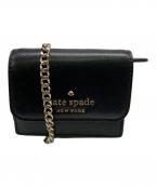 Kate Spadeケイトスペード）の古着「ショルダーウォレット」｜ブラック