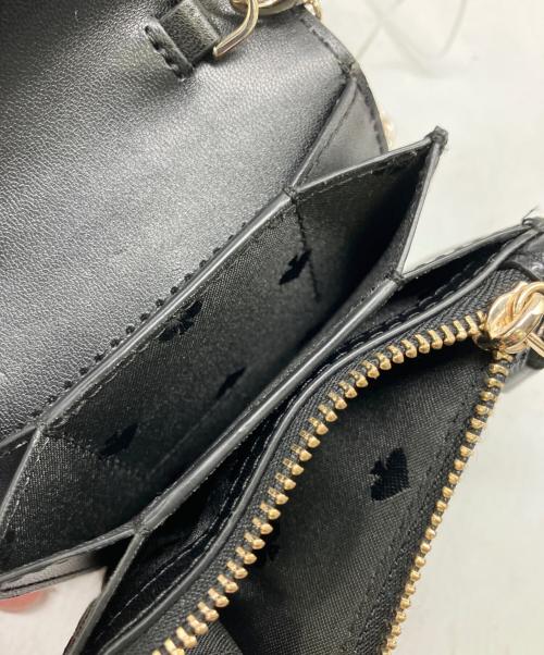 Kate Spade（ケイトスペード）Kate Spade (ケイトスペード) ショルダーウォレット ブラックの古着・服飾アイテム