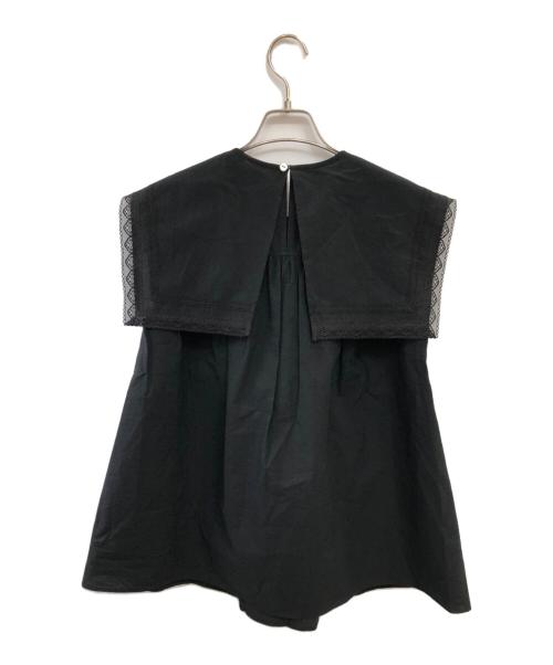 THE SHINZONE（ザ シンゾーン）THE SHINZONE (ザ シンゾーン) ボックスカラーブラウス／BOX COLLAR BLOUSE ブラック サイズ:36の古着・服飾アイテム