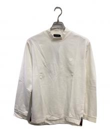 BLACK LABEL CRESTBRIDGE（ブラックレーベル クレストブリッジ）の古着「ハイネックロングスリーブTシャツ／HIGH NECK L/S T-SHIRT」｜ホワイト