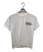 BURBERRY BLACK LABELバーバリーブラックレーベル）の古着「緯度プリントTシャツ／LATITUDE PRINT T-SHIRT」｜ホワイト