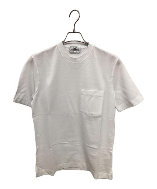 HERMES（エルメス）HERMES (エルメス) H刺繍Tシャツ／H EMBROIDERY T-SHIRT ホワイト サイズ:XS 未使用品の古着・服飾アイテム