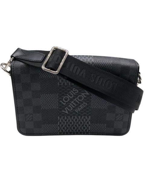 LOUIS VUITTON（ルイ ヴィトン）LOUIS VUITTON (ルイ ヴィトン) ダミエ・グラフィット ステュディオ メッセンジャー／Ⅾ’AMIER GRAFIT STUDIO MESSENGER ブラックの古着・服飾アイテム