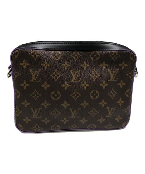 LOUIS VUITTON（ルイ ヴィトン）LOUIS VUITTON (ルイ ヴィトン) モノグラム・マカサー トリオメッセンジャー／MONOGRAM MACASSAR TRIO MESSENGER ブラウン×パープルの古着・服飾アイテム