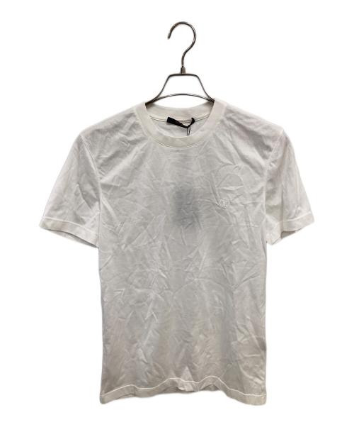 LOUIS VUITTON（ルイ ヴィトン）LOUIS VUITTON (ルイ ヴィトン) サークルLVロゴTシャツ／CIRCLE LV LOGO T-SHIRT ホワイト サイズ:XSの古着・服飾アイテム