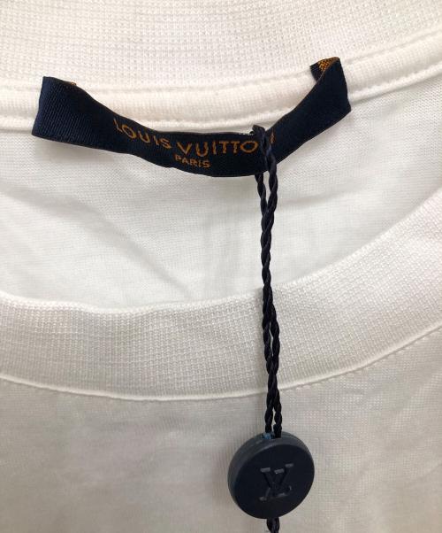 LOUIS VUITTON（ルイ ヴィトン）LOUIS VUITTON (ルイ ヴィトン) サークルLVロゴTシャツ／CIRCLE LV LOGO T-SHIRT ホワイト サイズ:XSの古着・服飾アイテム