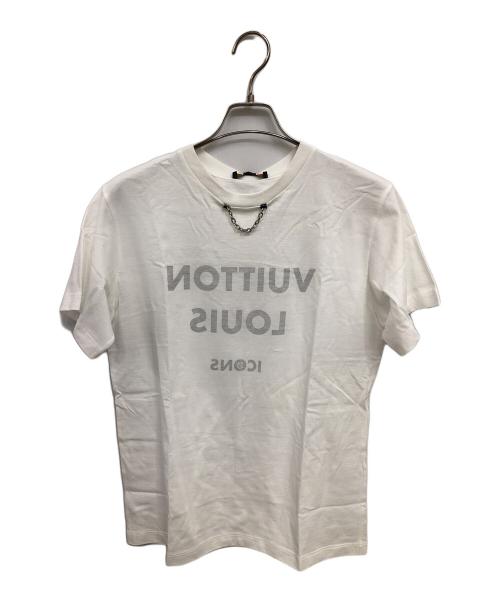 LOUIS VUITTON（ルイ ヴィトン）LOUIS VUITTON (ルイ ヴィトン) チェーンプリントTシャツ／CHAIN PRINT T-SHIRT ホワイト サイズ:SIZE Lの古着・服飾アイテム