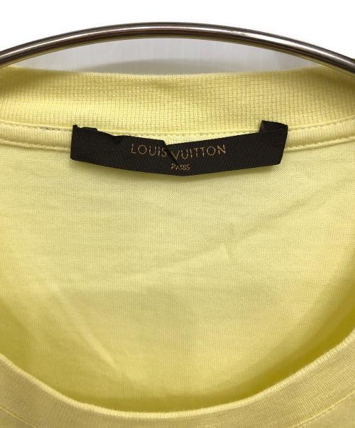 LOUIS VUITTON（ルイ ヴィトン）LOUIS VUITTON (ルイ ヴィトン) ロゴ刺繍半袖Tシャツ／LOGO EMBROIDERY S/S T-SHIRT イエロー サイズ:Ｓの古着・服飾アイテム