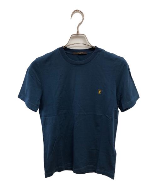 LOUIS VUITTON（ルイ ヴィトン）LOUIS VUITTON (ルイ ヴィトン) ロゴ刺繍半袖Tシャツ／LOGO EMBROIDERY S/S T-SHIRT ネイビー サイズ:XSの古着・服飾アイテム