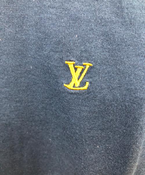 LOUIS VUITTON（ルイ ヴィトン）LOUIS VUITTON (ルイ ヴィトン) ロゴ刺繍半袖Tシャツ／LOGO EMBROIDERY S/S T-SHIRT ネイビー サイズ:XSの古着・服飾アイテム