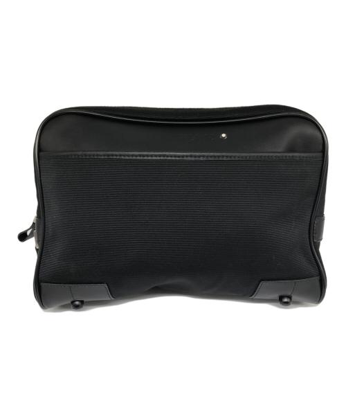 MONTBLANC（モンブラン）MONTBLANC (モンブラン) ナイトフライトコレクション クラッチバッグ／NIGHT FLIGHT COLLECTION CLUTCH BAG ブラックの古着・服飾アイテム