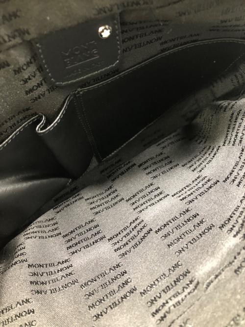 MONTBLANC（モンブラン）MONTBLANC (モンブラン) ナイトフライトコレクション クラッチバッグ／NIGHT FLIGHT COLLECTION CLUTCH BAG ブラックの古着・服飾アイテム