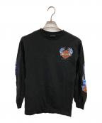 HARLEY-DAVIDSONハーレーダビッドソン）の古着「ハワイ・ホノルル ロングスリーブ Tシャツ／HAWAII HONOLULU LIMITED L/S T-SHIRT」｜ブラック