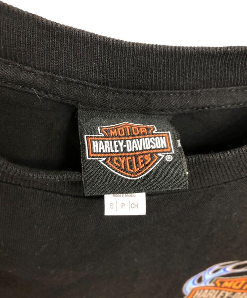 HARLEY-DAVIDSON（ハーレーダビッドソン）HARLEY-DAVIDSON (ハーレーダビッドソン) ハワイ・ホノルル ロングスリーブ Tシャツ／HAWAII HONOLULU LIMITED L/S T-SHIRT ブラック サイズ:Sの古着・服飾アイテム