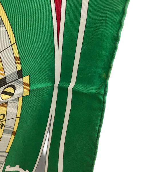 HERMES（エルメス）HERMES (エルメス) スカーフ 六分儀／SCARF SEXTANTS グリーンの古着・服飾アイテム